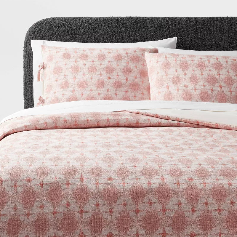 Yarn Dye Ikat Duvet Cover and Sham Set - Full/Queen