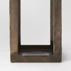 Pillar Cast Aluminum Lantern Candle Holders Gold