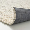 Chunky Rectangular Handmade Woven Area Rug Cream - 5'x7'
