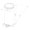 Round Step Trash Can