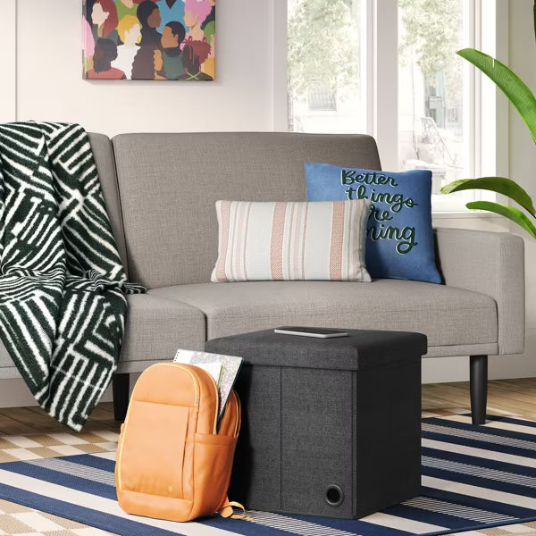 Collapsible Single Storage Ottoman