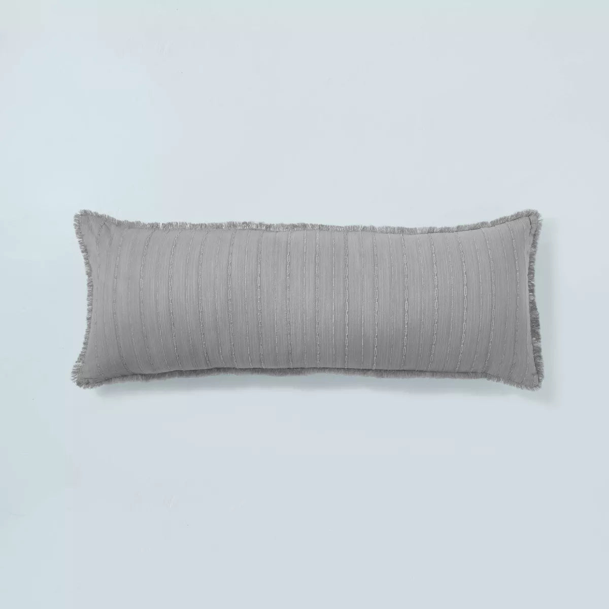 Washed Loop Stripe Lumbar Bed Pillow