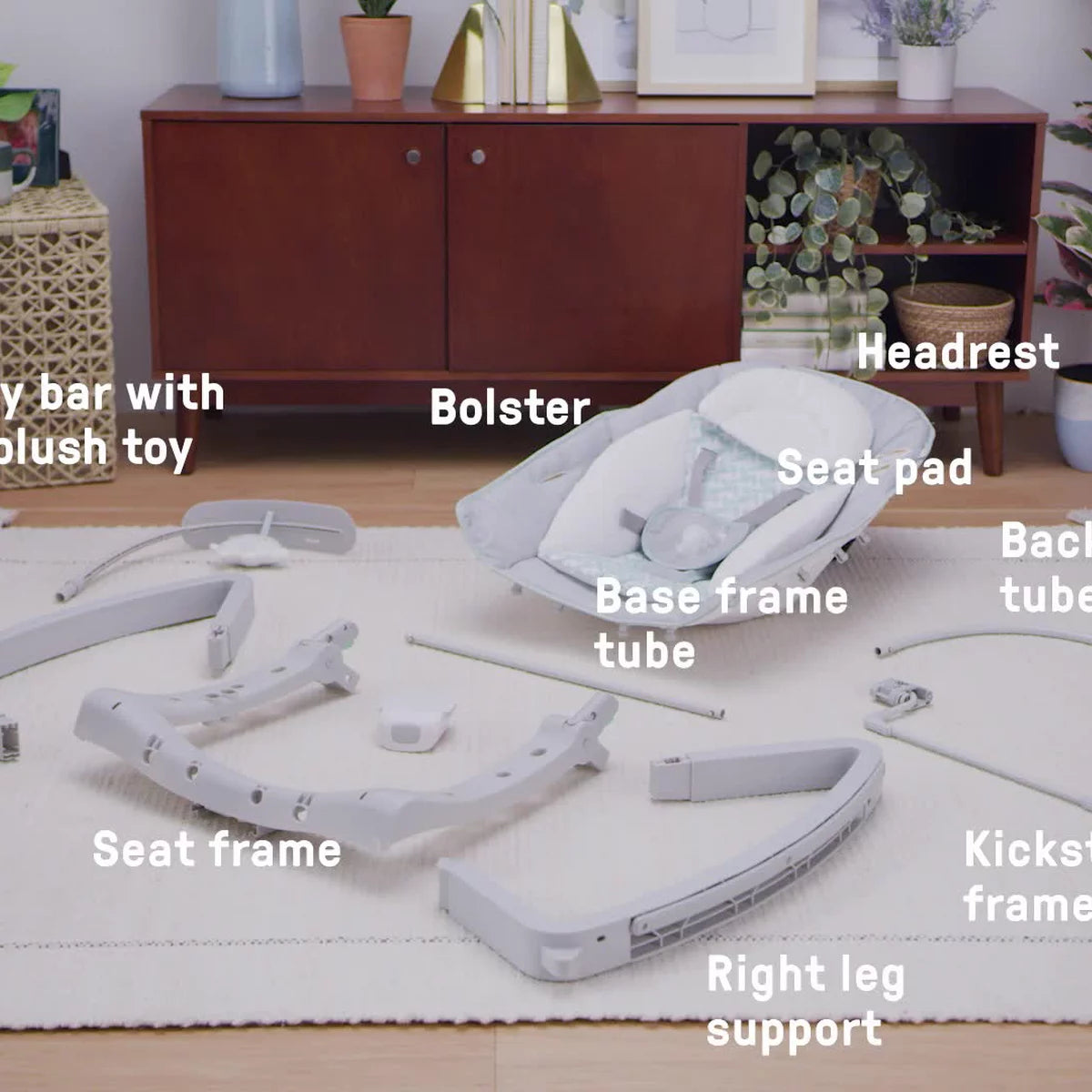 Keep Cozy 3-in-1 Grow with Me Baby Bouncer, Rocker & Toddler Seat