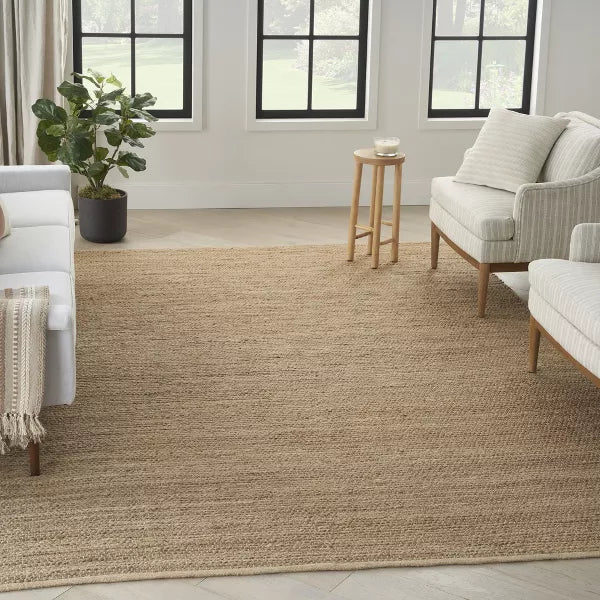 Farmhouse Natural Jute Flatwoven Rug 8' x 10'