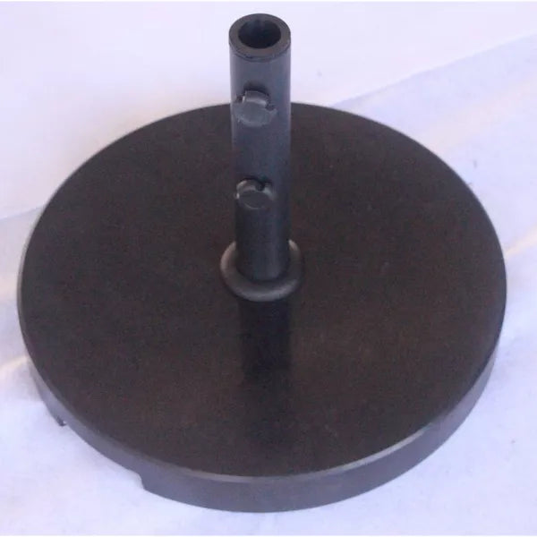 Granite Round Outdoor Patio Market Umbrella Base Black