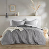 Camden Chambray Solid Print Comforter Set Full/Queen