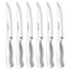 14pc Stainless Steel Knife Block Set: Kitchen Knife Set with Block, Serrated Blades, Hand Wash, Silver