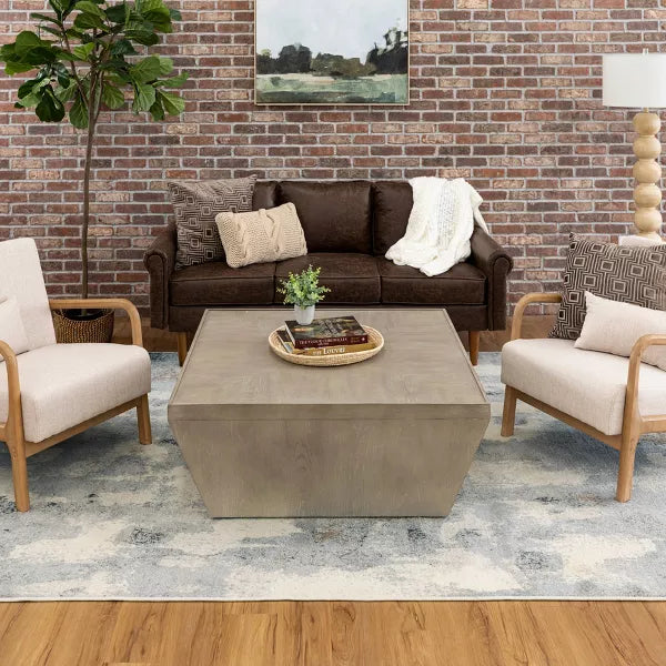 Watercolor Area Rug Gray 5'x7'