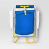 Recycled Fabric Outdoor Portable Beach Chair with Storage Space Blue