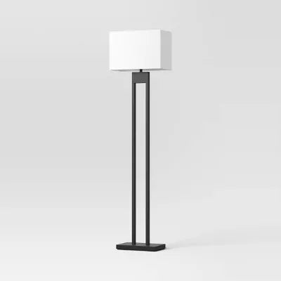 Weston Window Pane Floor Lamp Black
