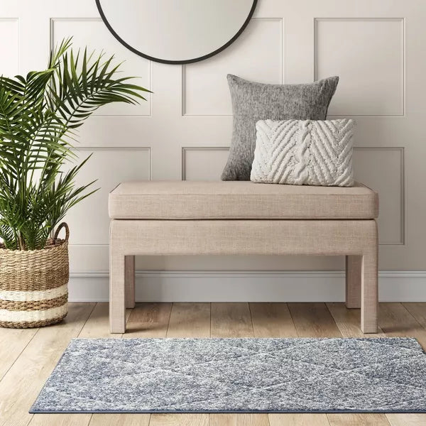 Washable Criss Cross Easy Care Rug - 2'6"x4'