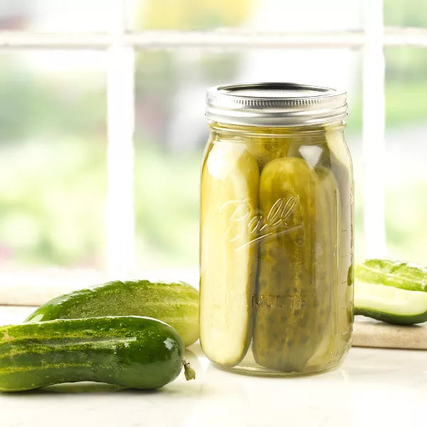 10pk Glass Wide Mouth Mason Jar with Lid and Band