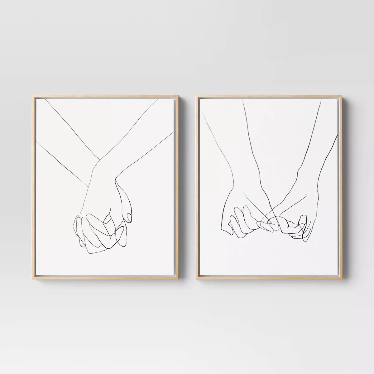 (1 PIECE) 16" x 20" Hands Framed Canvas SHOWROOM ITEM