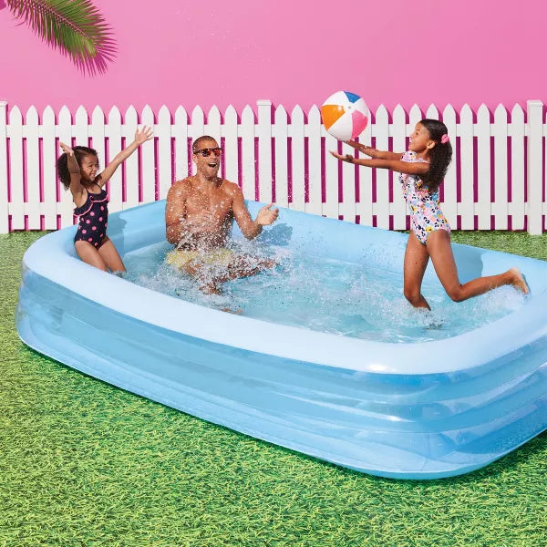 Deluxe Rectangular Family Pool Blue - Inflatable PVC Kit