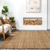 Ashli Solid Farmhouse Jute Indoor Area Rug