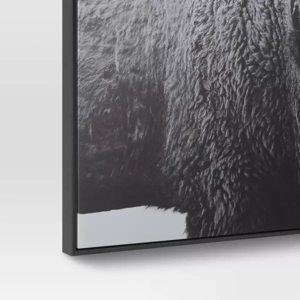 Buffalo Wall Canvas Black