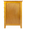 4 Drawers Studio File Cabinet Honey Brown - Vertical Storage, Home Office, L-Shaped Desk Compatible