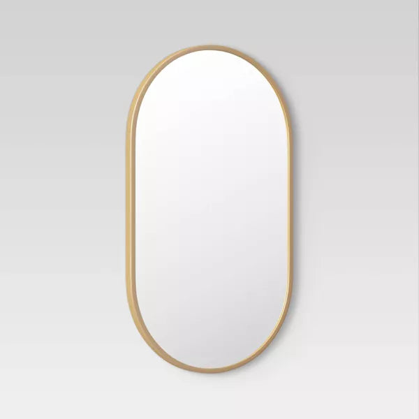 Metal Oval Pill Mirror