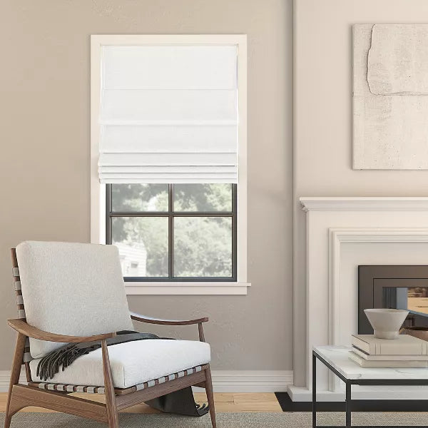 100% Blackout Somerton Textured Cordless Roman Window Shade