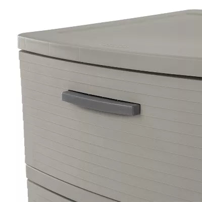 3 Drawer Storage Cabinet Gray