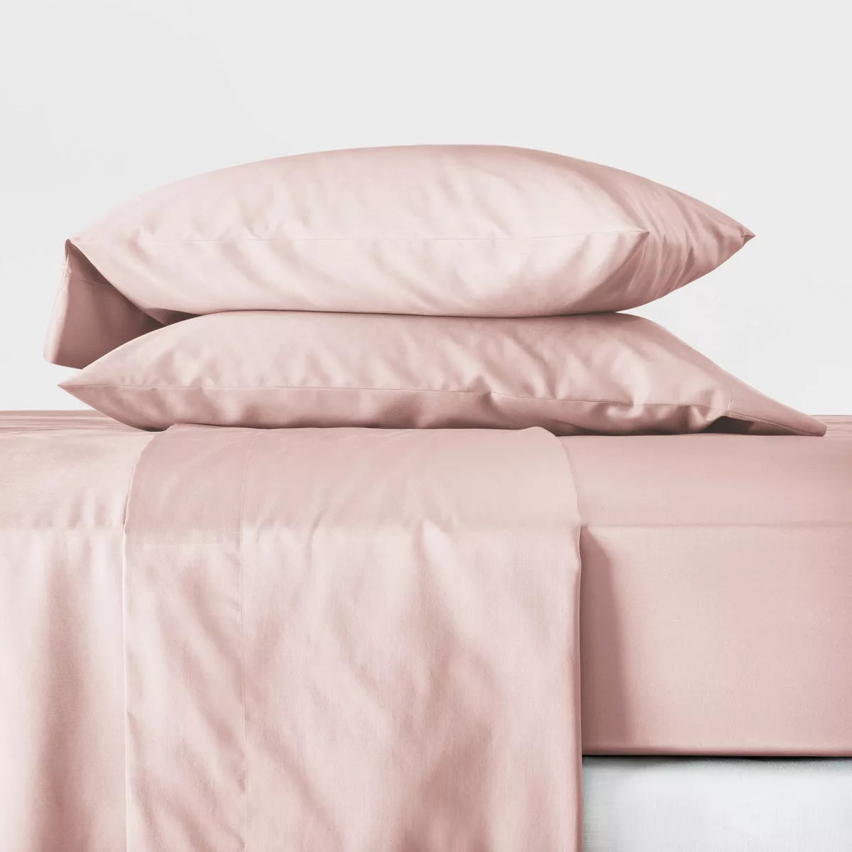 300 Thread Count Temperature Regulating Solid Sheet Set  Queen