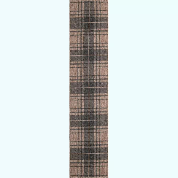 Outdoor Checkered - Buffalo Plaid Area Rug - 12ft Runner