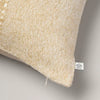Block Stripe Square Throw Pillow Heathered Beige - Farmhouse Decor, Removable Cover