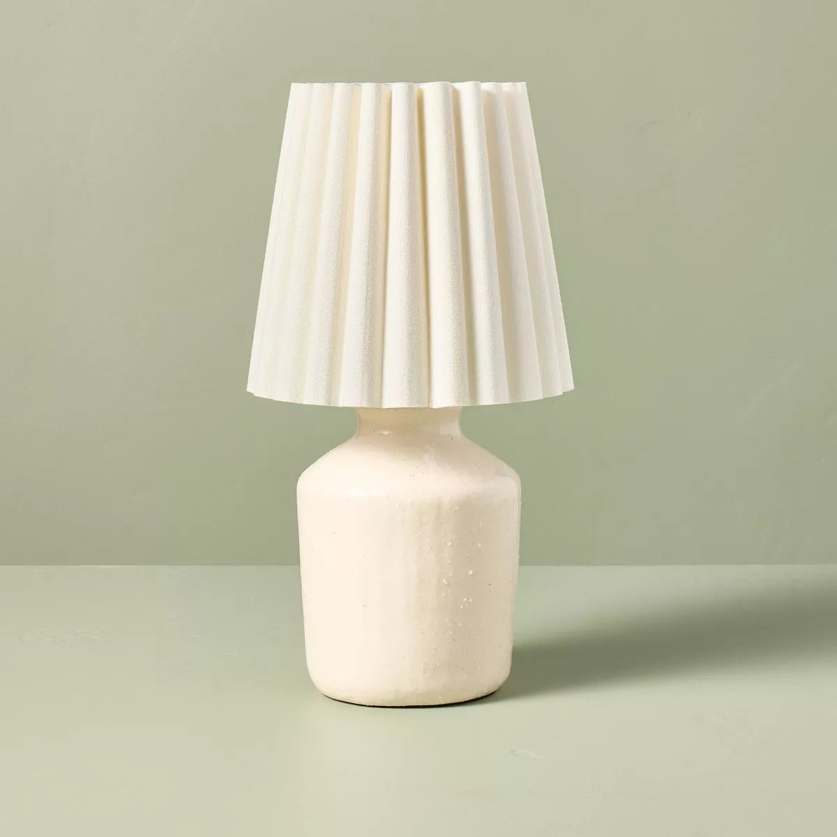 13.5" Rustic Ceramic Mini Kitchen Lamp SHOWROOM ITEM