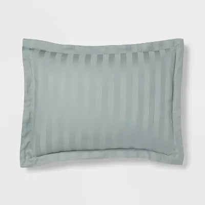 3pc Luxe Striped Damask Duvet Cover and Sham Set