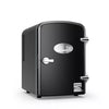 6 can Mini Refrigerator: Countertop Tiny Fridge for Skincare & Makeup, 40°F Cooling, Black