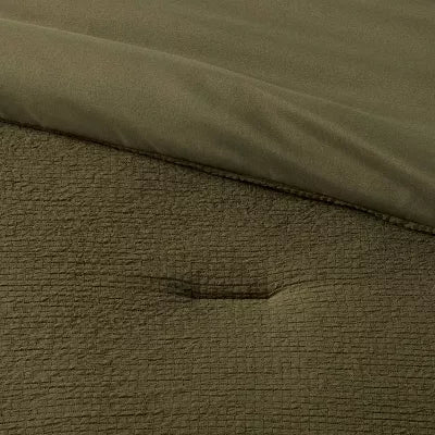 12pc Micro Texture Comforter & Sheet Bedding Set - King
