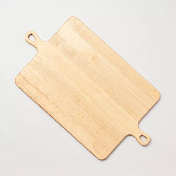 Large Double Handle Wood Serve Board