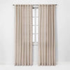 1pc Light Filtering Linen Window Curtain Panel
