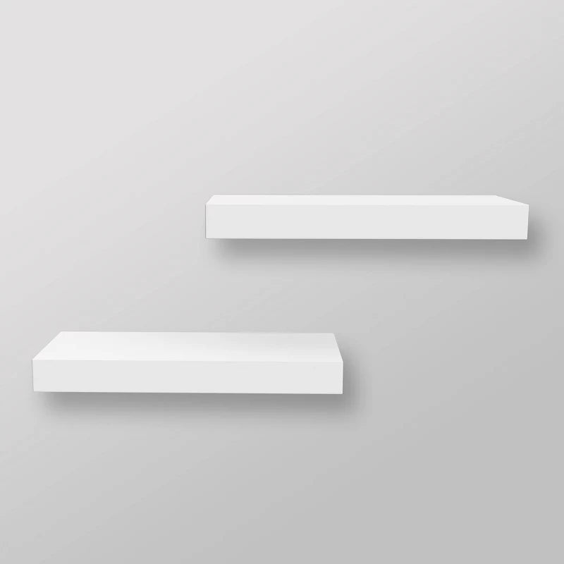 Set of 2  Wood Ledge Wall Shelf