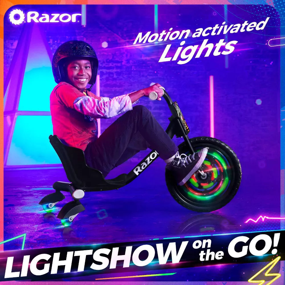 Lightshow Rip Rider Kids' Trike - Black – Salvage & Co Indy