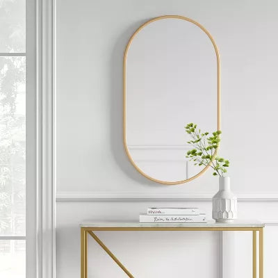 Metal Oval Pill Mirror