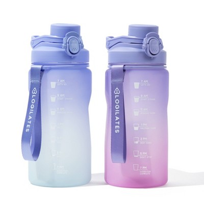 SET OF 2 Blogilates 40oz Water Bottles, final cut