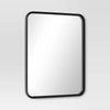 Rectangular Decorative Wall Mirror with Rounded Corners