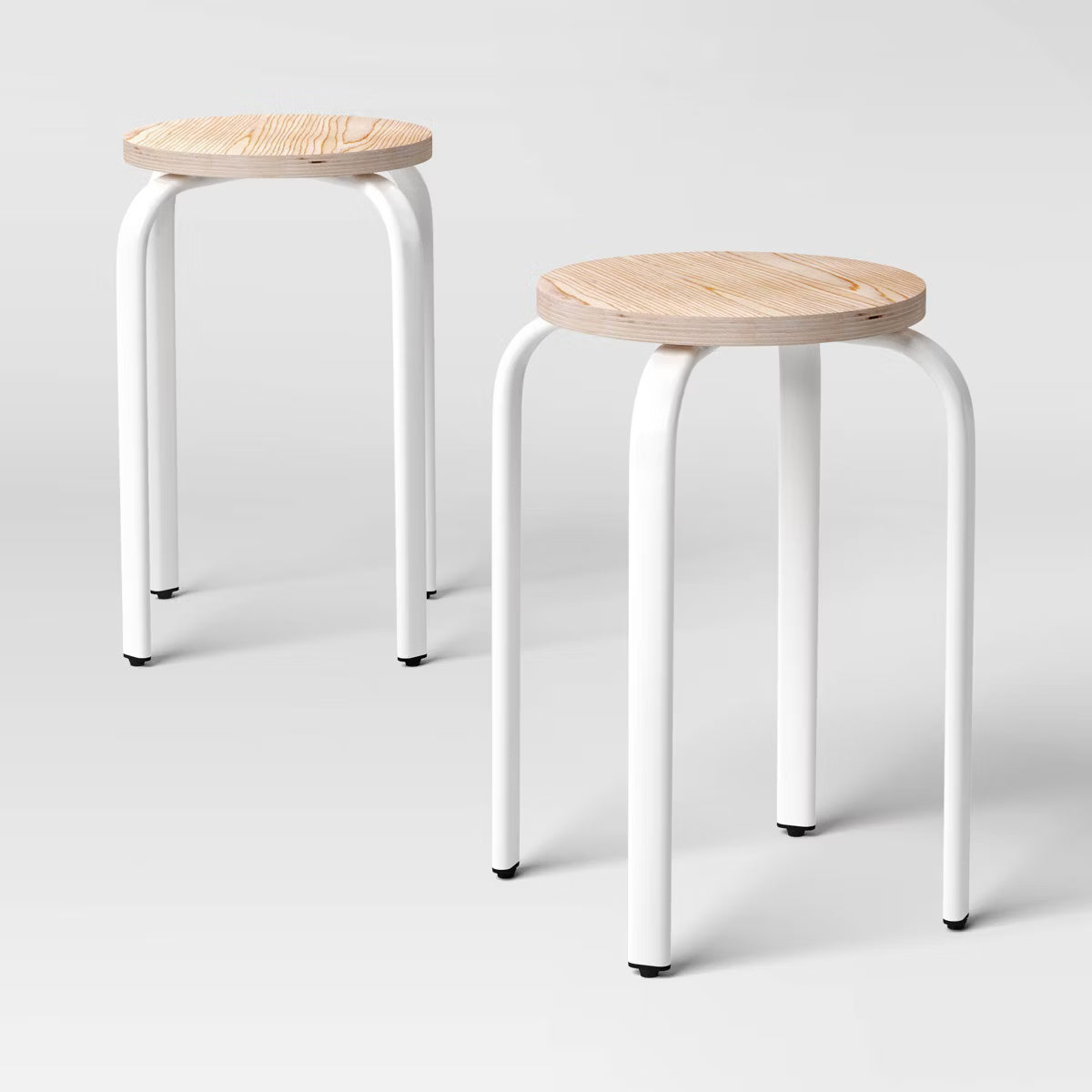 (Set of 6) Stackable Accent Stool SHOWROOM ITEM