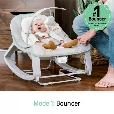 Keep Cozy 3-in-1 Grow with Me Baby Bouncer, Rocker & Toddler Seat