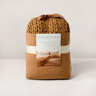 Oversized Solid Bed Throw