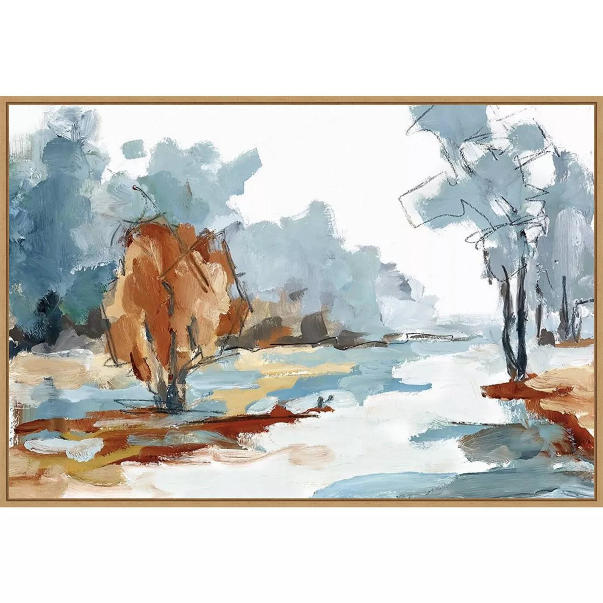 Backroads VI by Jacqueline Ellens Framed Canvas Wall Art Print