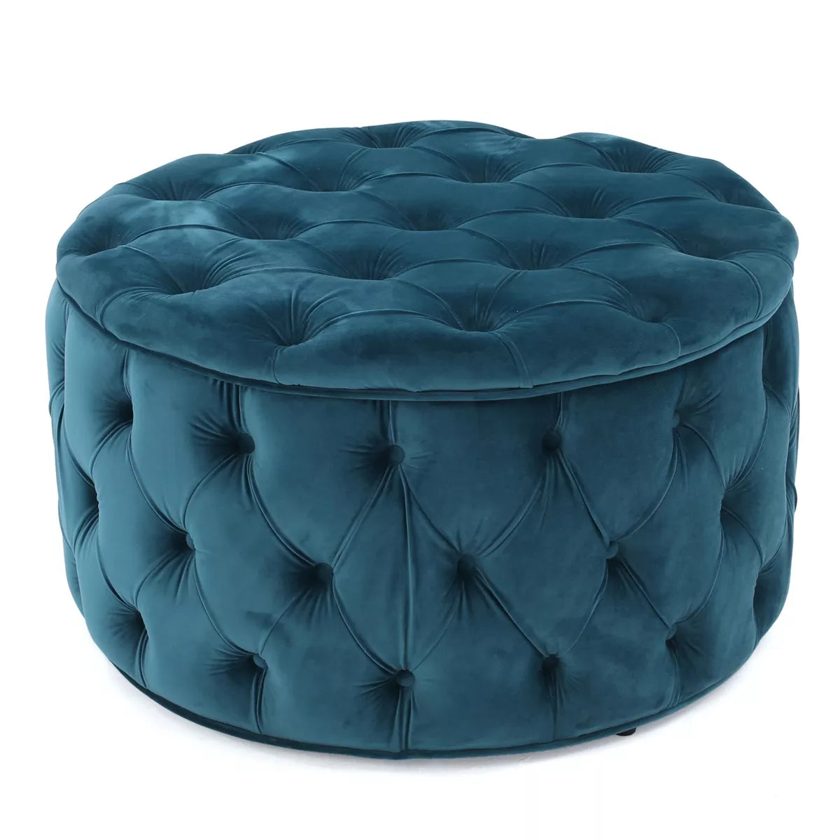 Zelfa New Velvet Ottoman