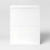 3 Drawer Modular Dresser Chest White - Laminate Finish, Particle Board Frame, Modern Style