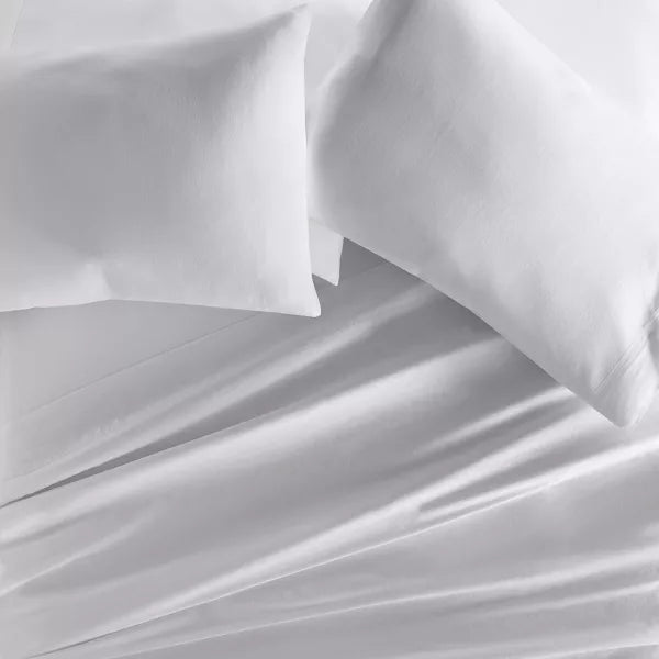 300 Thread Count 100% Cotton 4 Piece Solid Sheet Set Sateen Weave - King