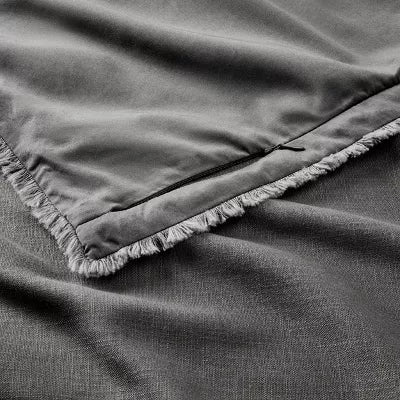 Heavyweight Linen Blend Comforter & Sham Set - King/California King