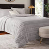 3pc Luxe Faux Fur Comforter and Sham Set - Full/Queen
