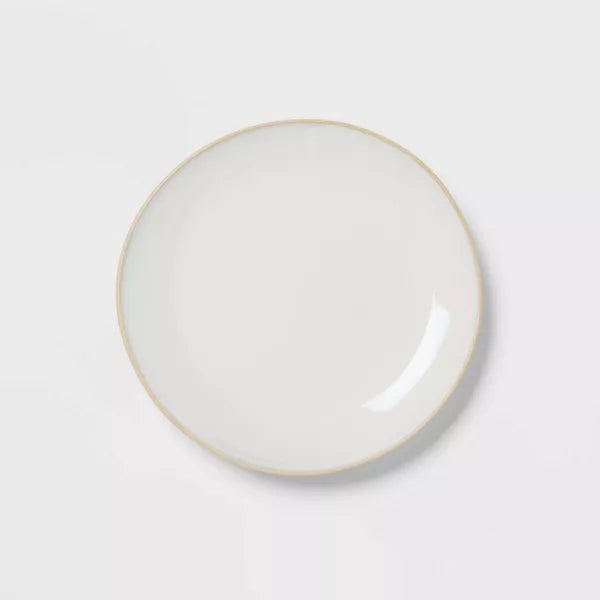 12pc Stoneware Wethersfield Artisan Dinnerware Set White