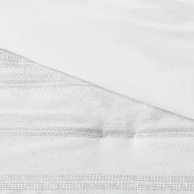 Cotton Woven Stripe Comforter & Sham Set - Full/Queen