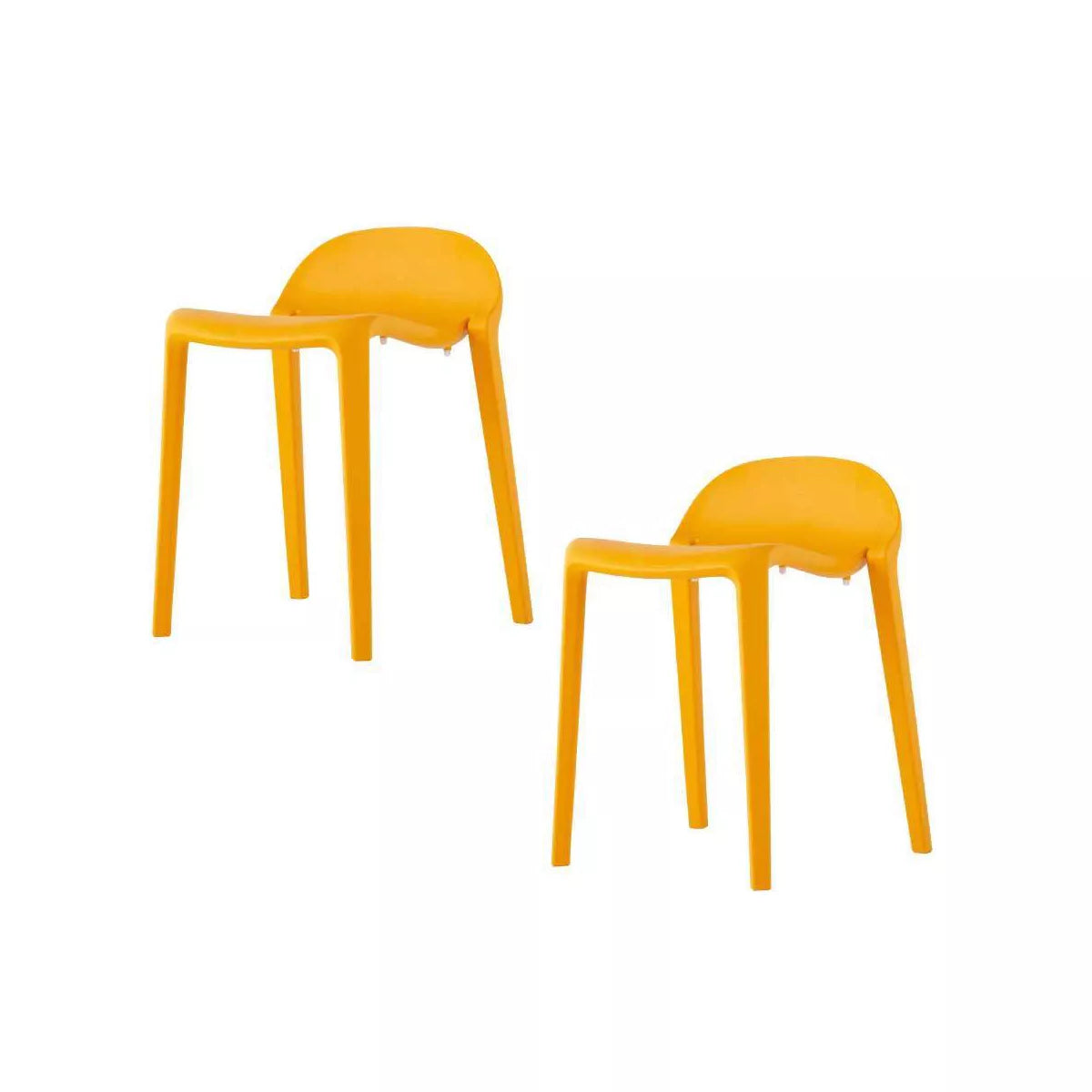 2pc Lagoon Joyous Short Stool - Orange SHOWROOM ITEM